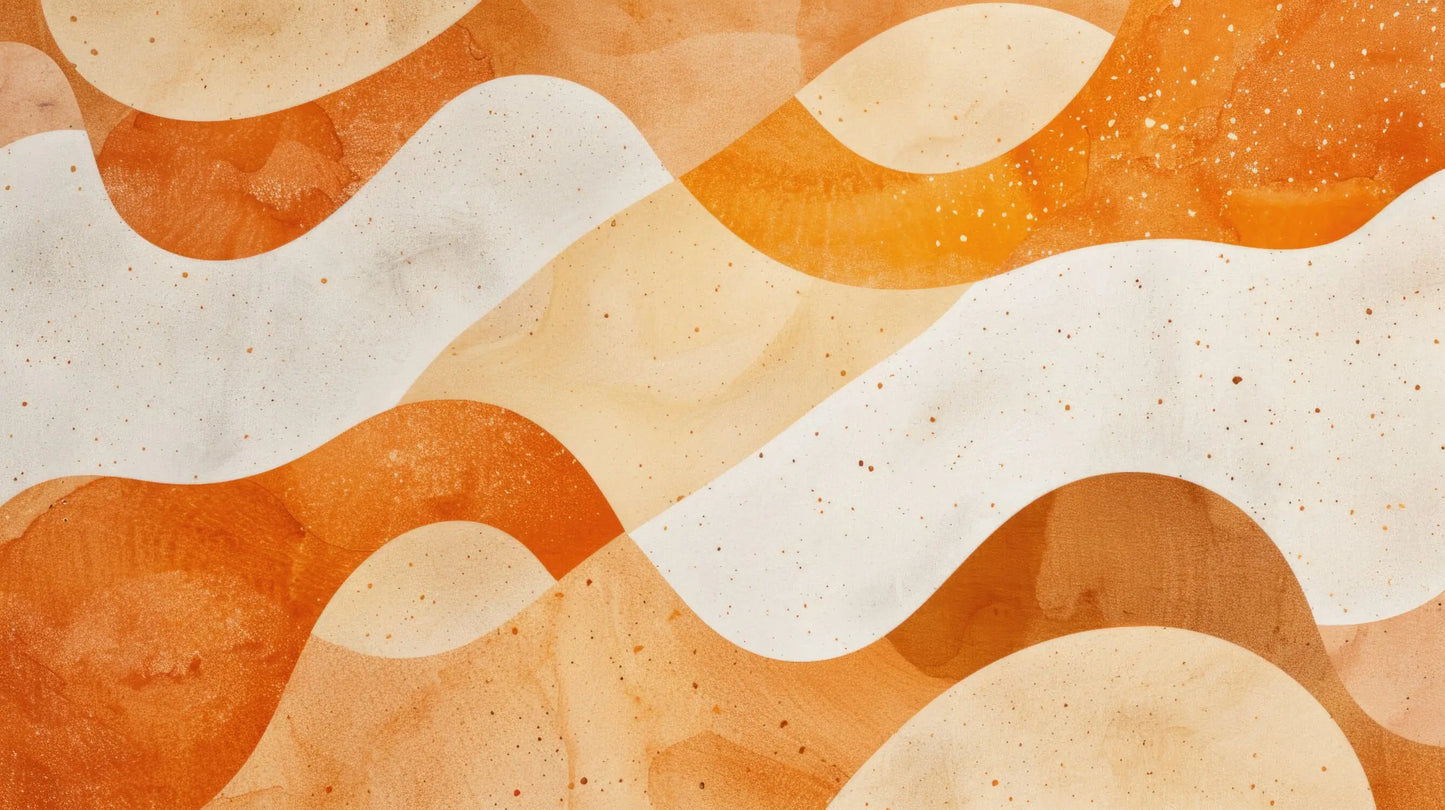 Papel pintado con estampado naranja