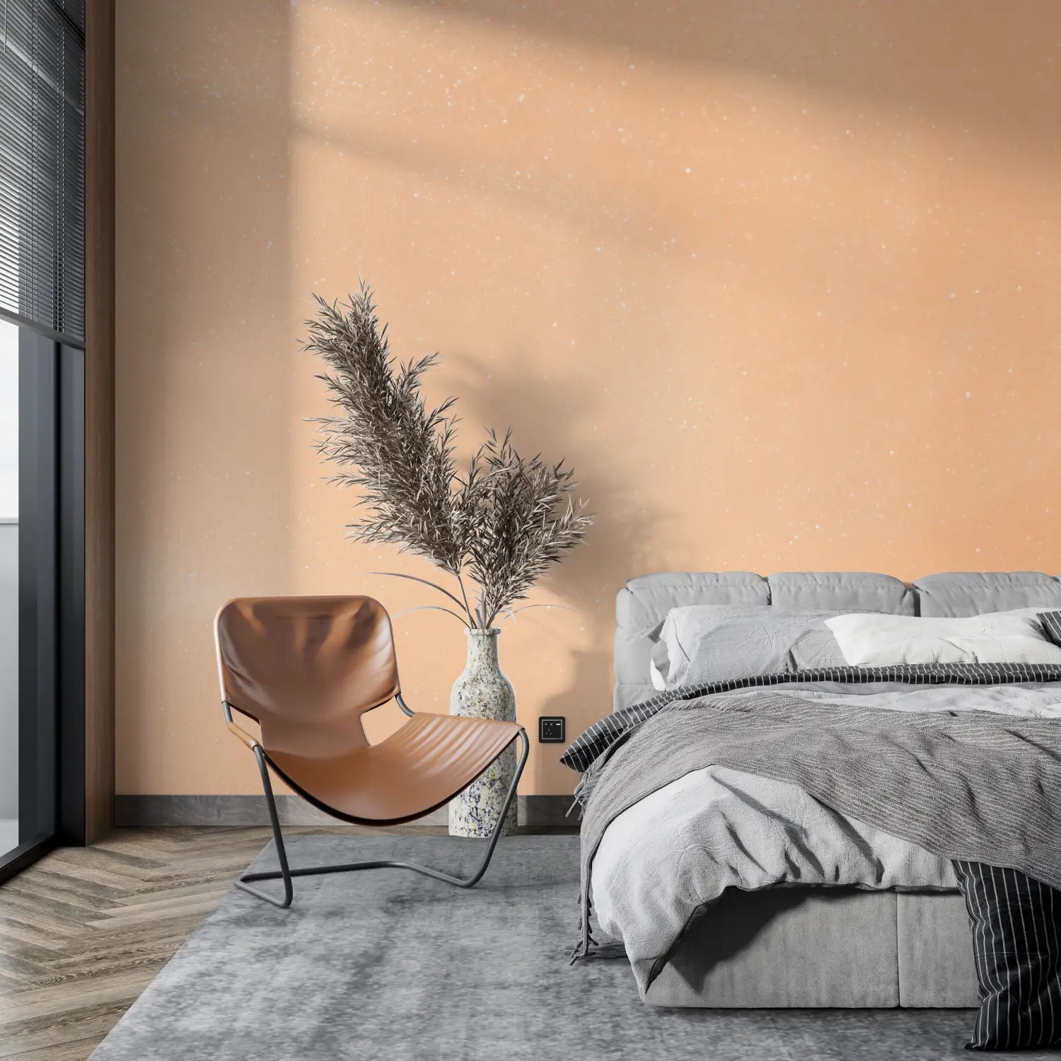 Papel pintado Naranja Pastel - 4murs