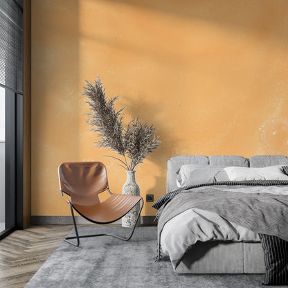 Papel pintado texturizado naranja pastel - 4murs