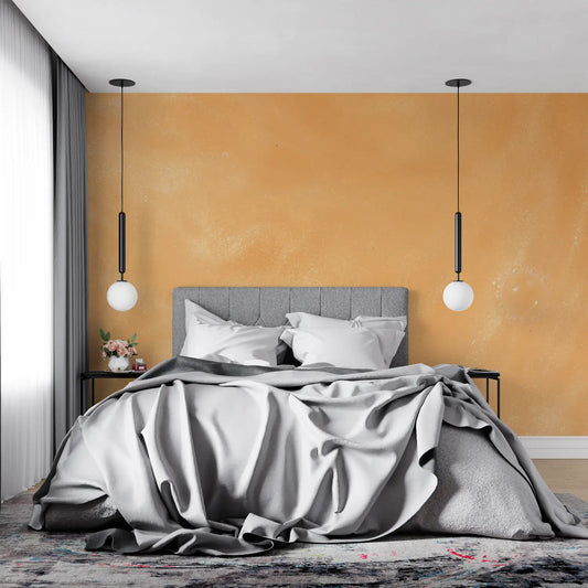 Papel pintado texturizado de color naranja pastel - pano tapestry