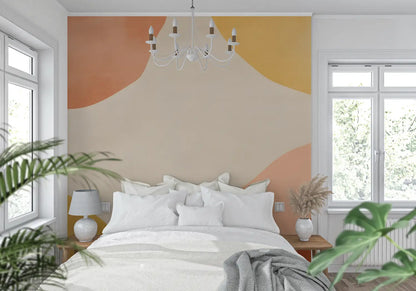 Papel pintado de pasteles naranjas - pano tapestry