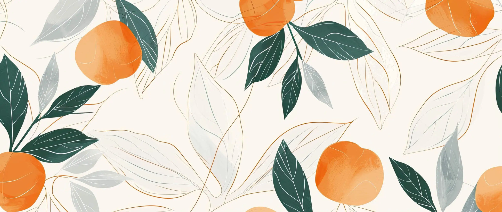 Papel Pintado De Dibujo De Naranjo