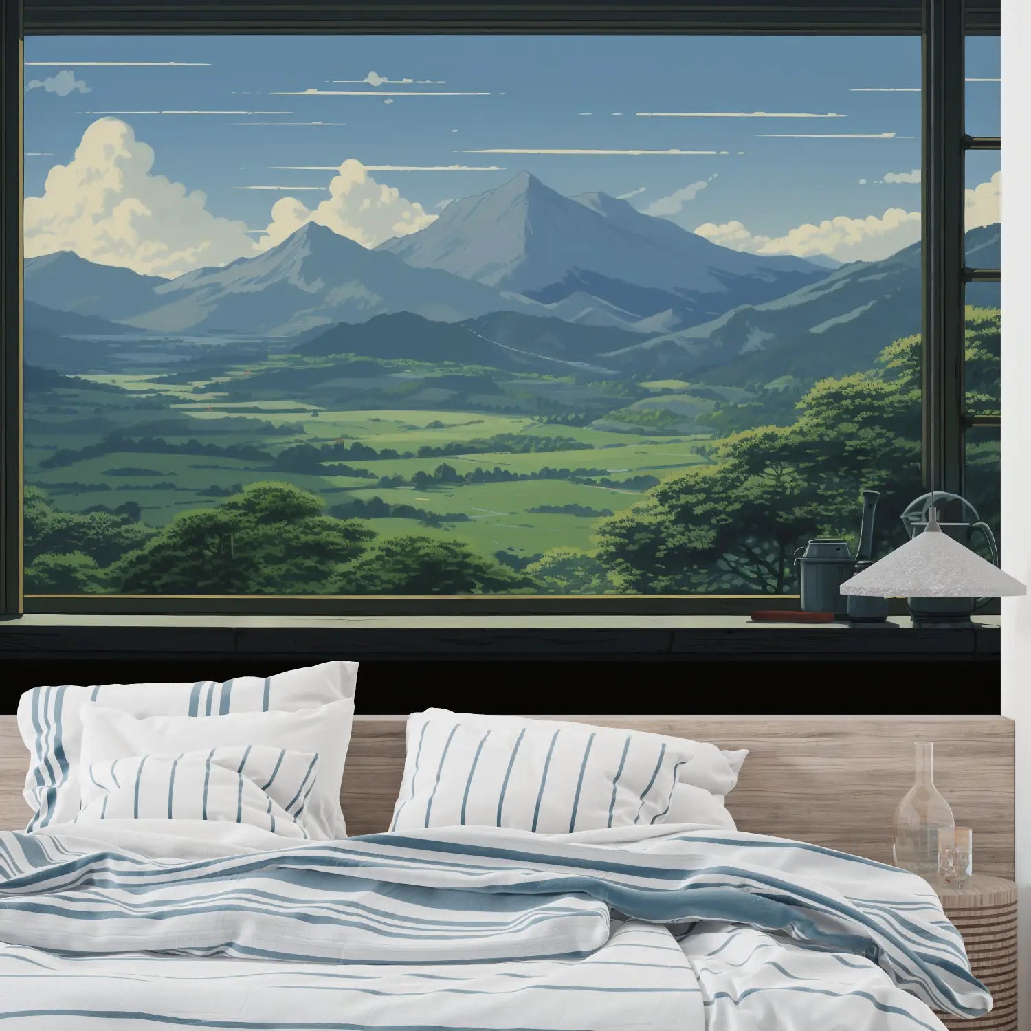 Papel pintado panorámico Trompe L'Oeil - merlin leroy