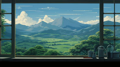 Papel pintado panorámico Trompe L Oeil