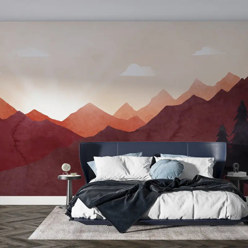Papel pintado para chalet de montaña