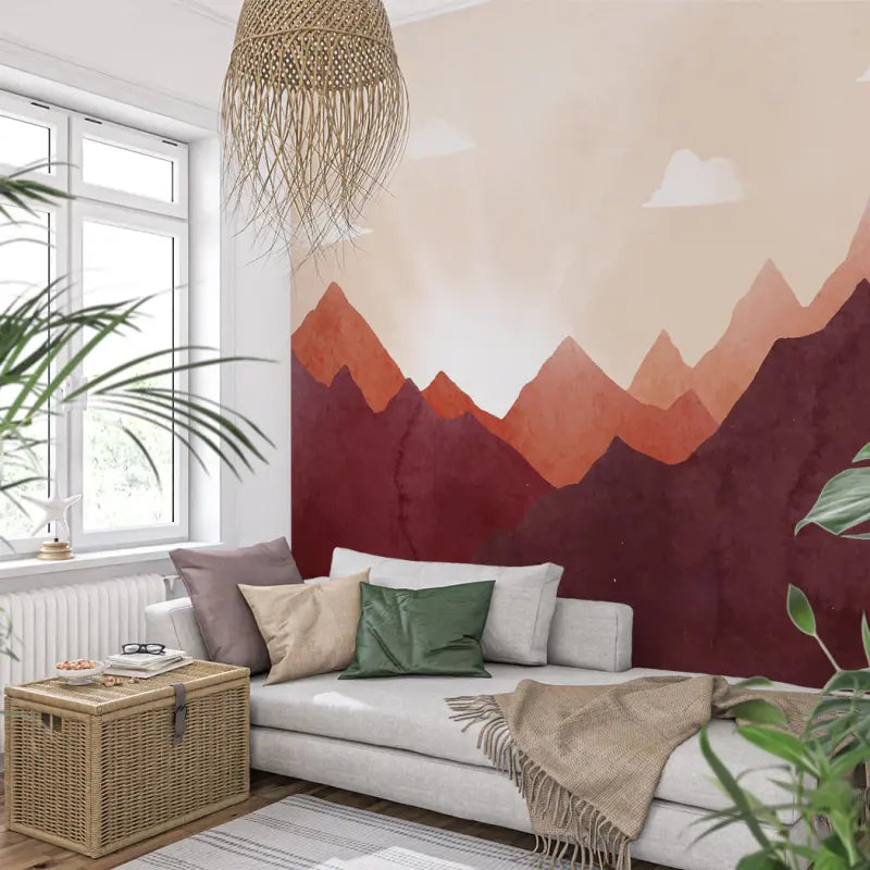 Papel pintado para chalet de montaña