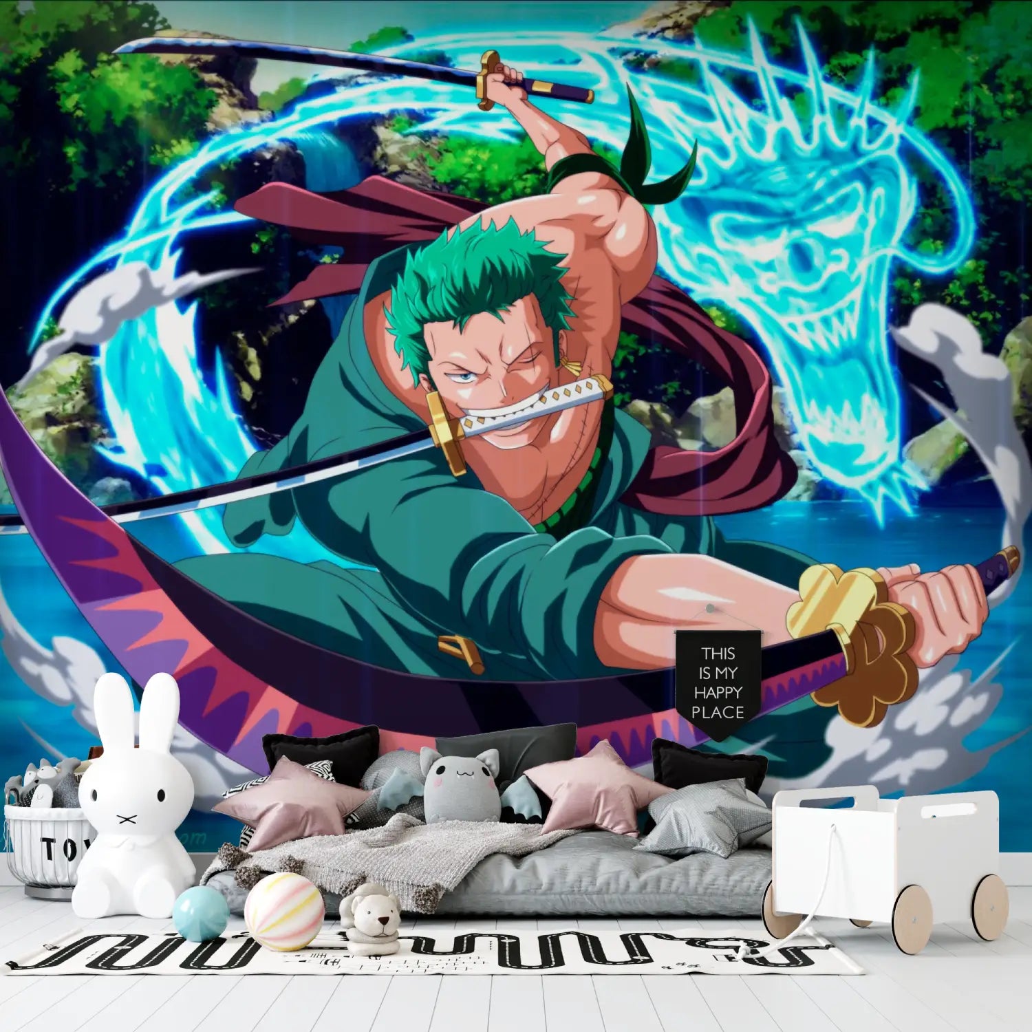 Papel pintado de Roronoa Zoro - dormitorio pequeño