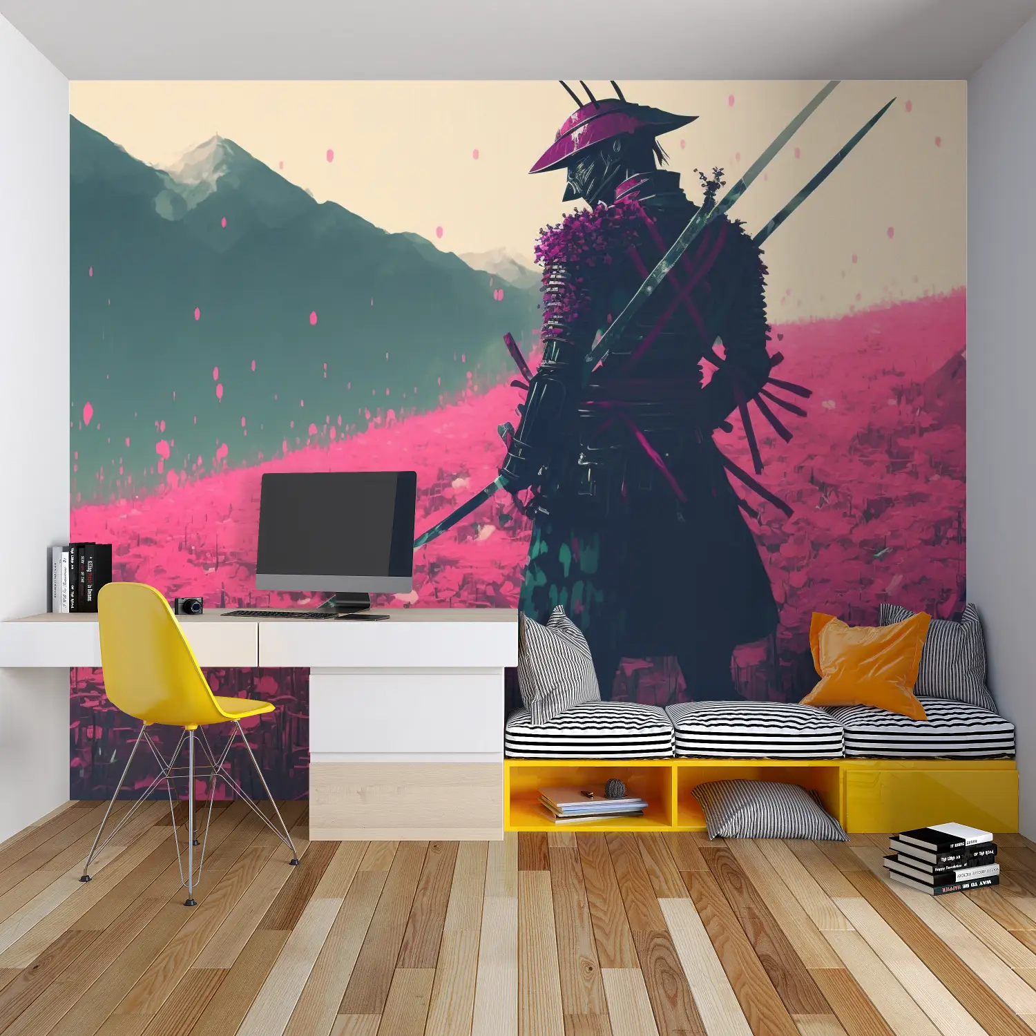 Papel pintado de diseño rosa - papel pintado de spiderman