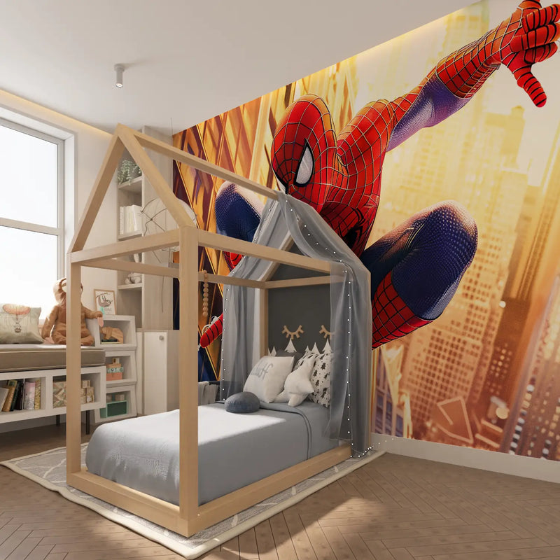 Papier Peint Spiderman 1 - tapisserie hero