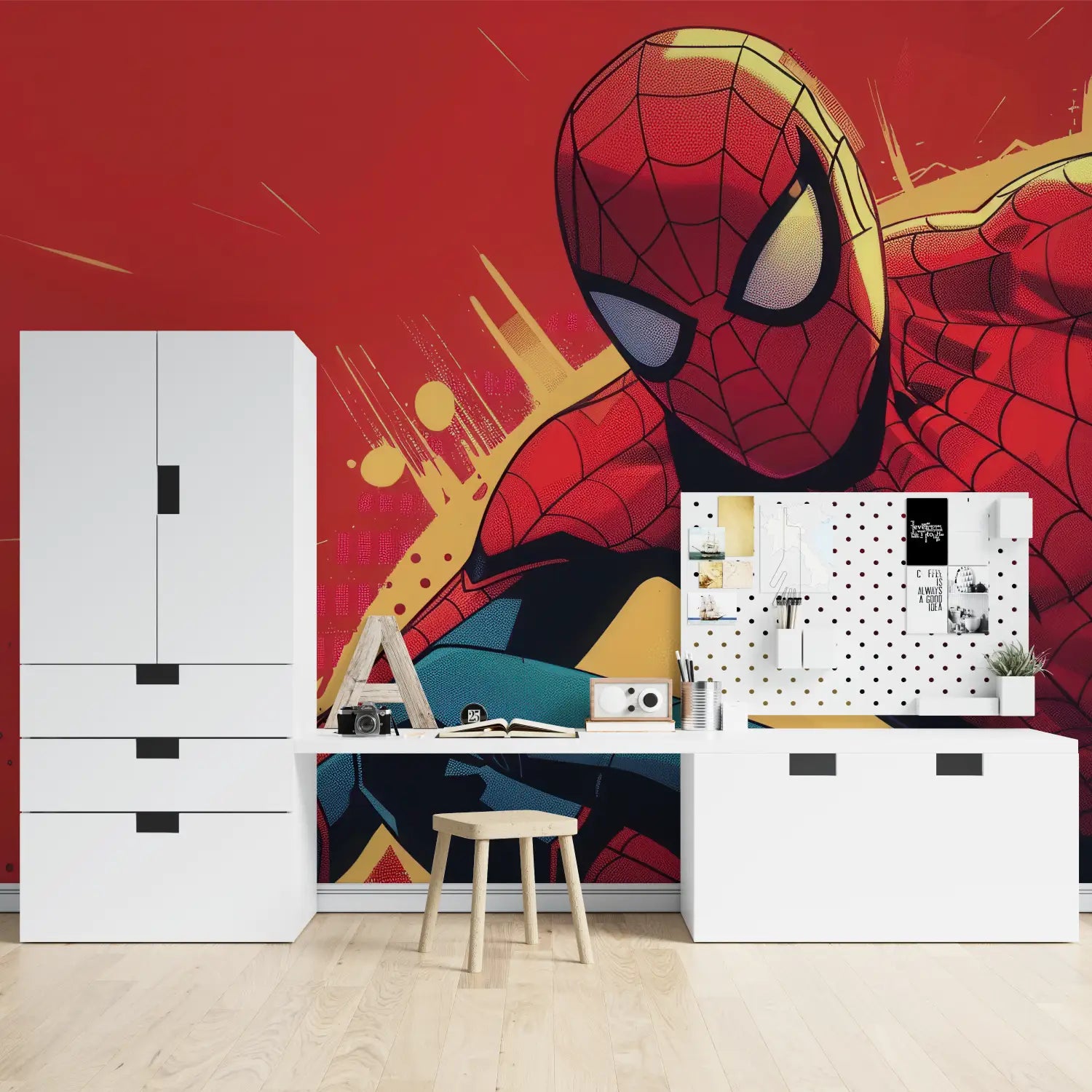 Papier Peint Spiderman BD - tapisserie spiderman