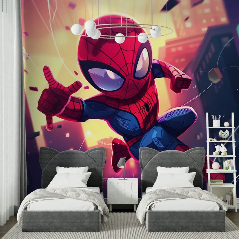 Papier Peint Spiderman Bébé - tapisserie spiderman