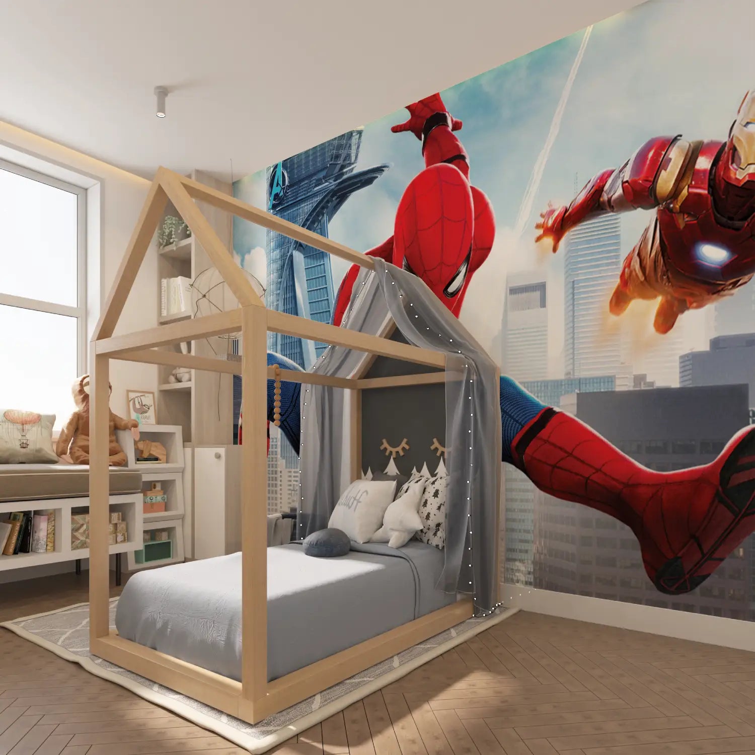 Spiderman Ironman-achtergrond - Second Image