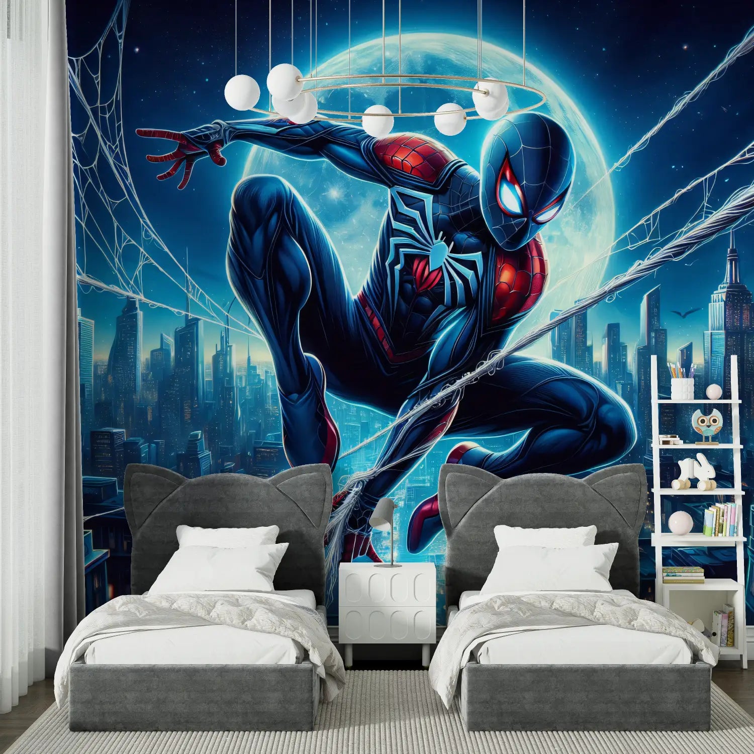 Spiderman Mural Wallpaper - dormitorio de spiderman