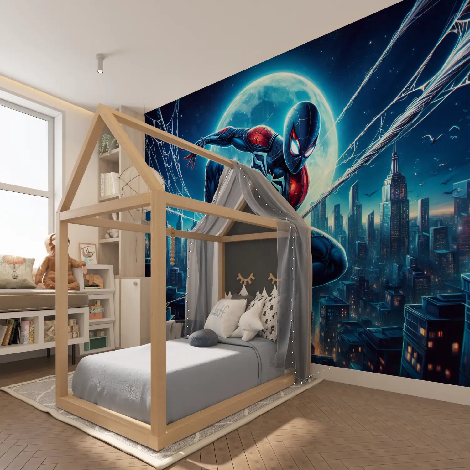 Spiderman Mural Wallpaper - papel pintado de héroe