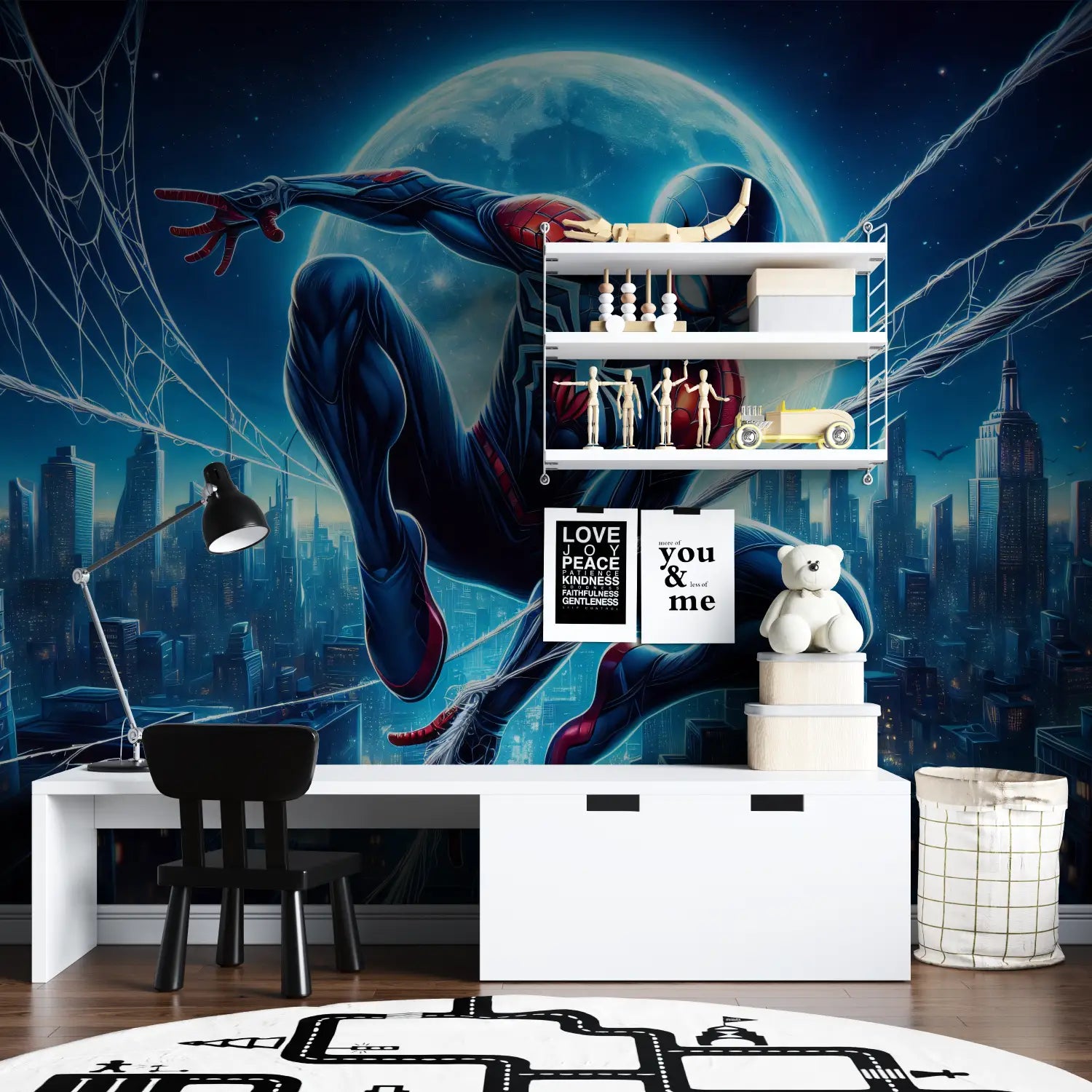 Papel pintado Mural Spiderman - papel pintado de niño