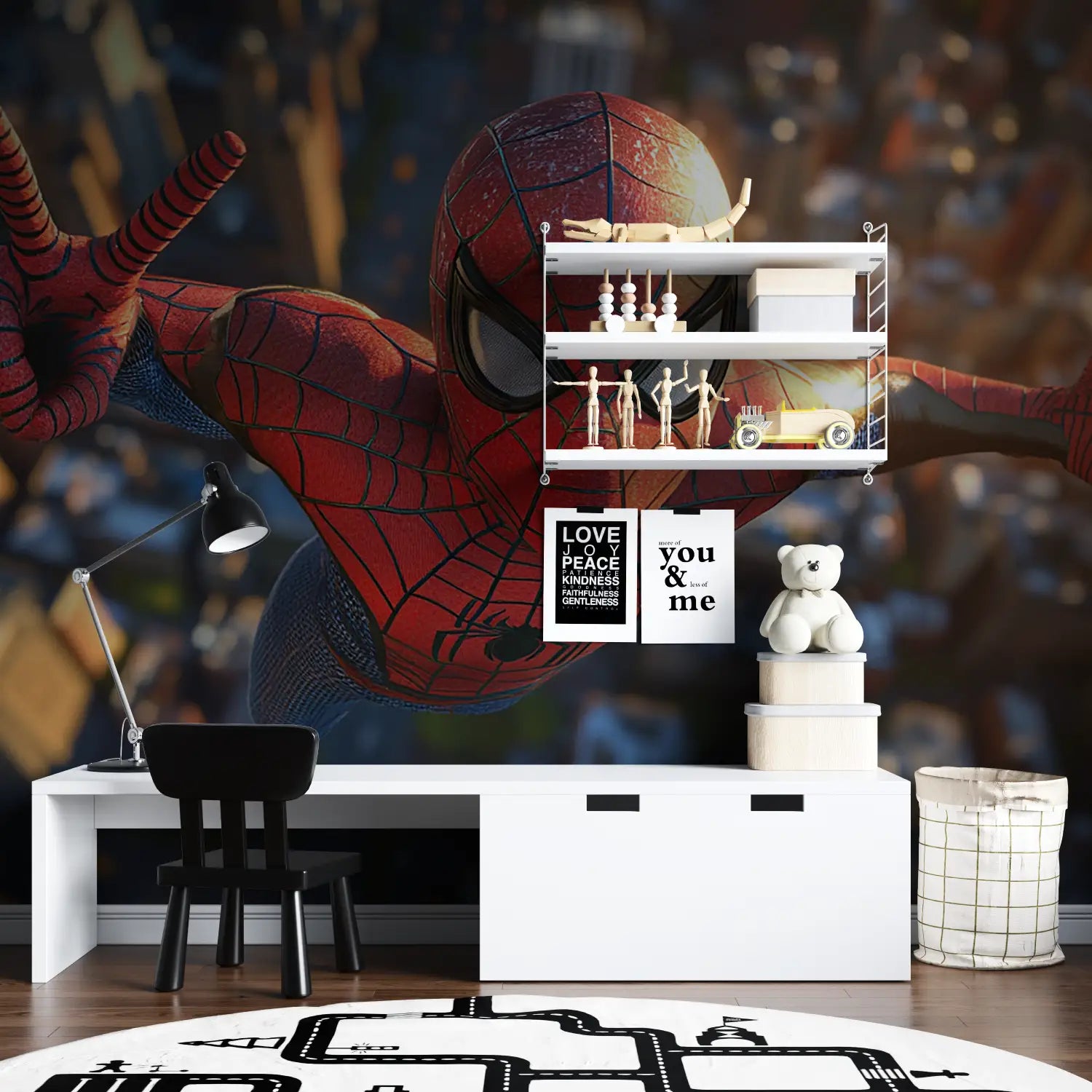 Fondo de pantalla de Spiderman Trompe l'Oeil - Second Image