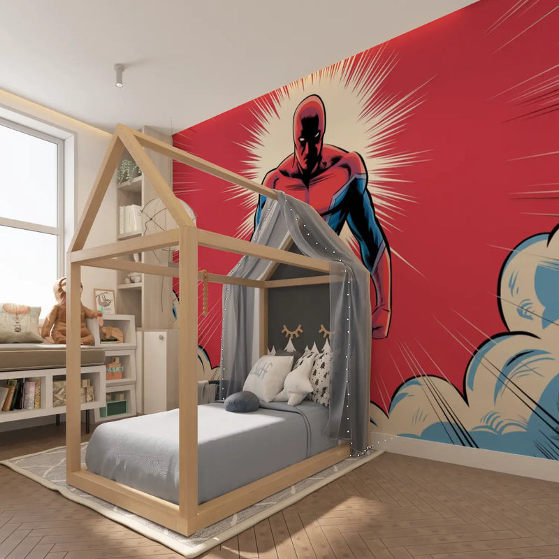 Papier Peint Spiderman Vieux Comicbook - tapisserie hero