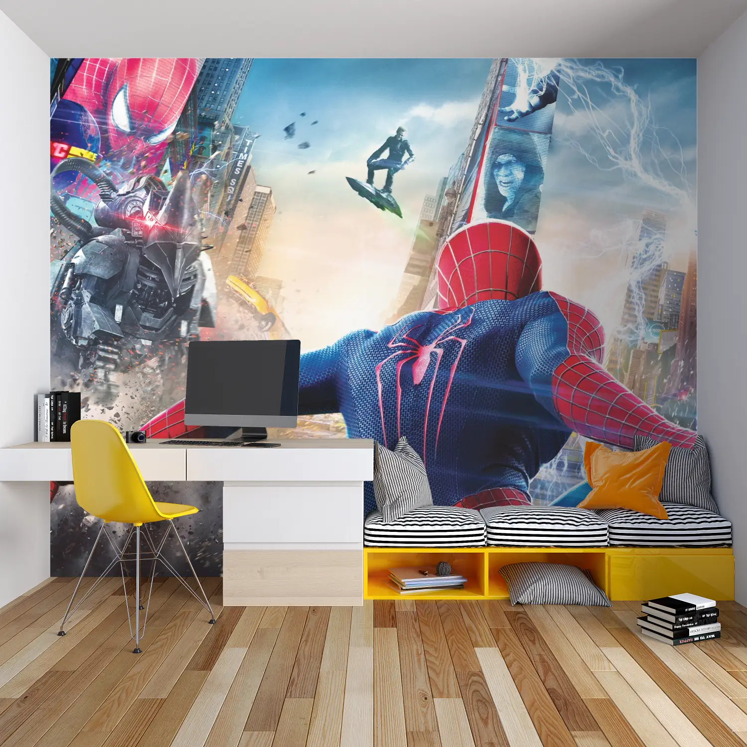 Papel pintado The Amazing Spiderman 2 - cama del dormitorio del niño