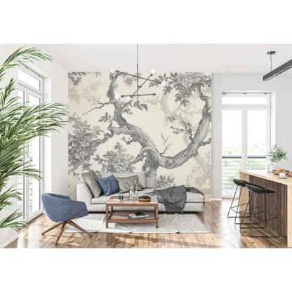 Toile De Jouy 3d Wallpaper - trompe l'oeil