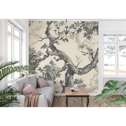 Papel pintado 3d Toile De Jouy - pared-panorámica