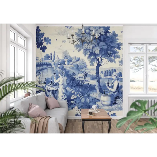 Papel Pintado Toile De Jouy De Los 90 - papel pintado
