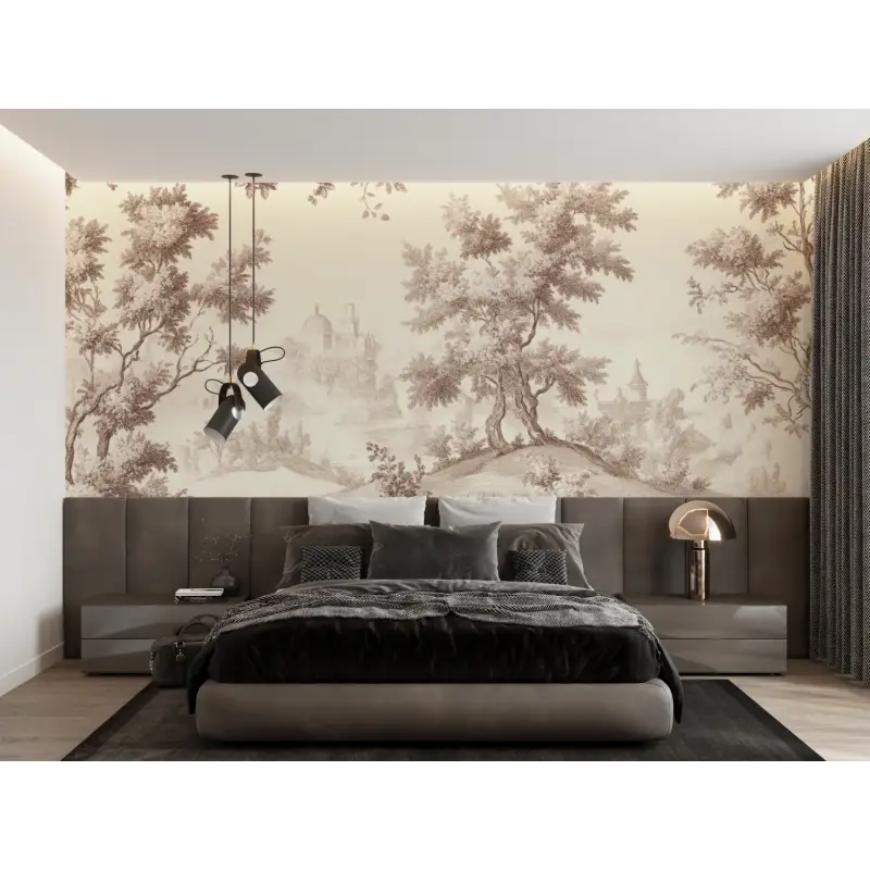 Toile De Jouy Flou-behang - Second Image