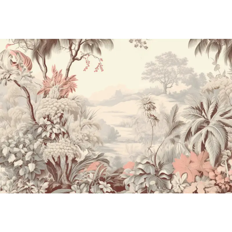 Papier Peint Toile De Jouy Jungle