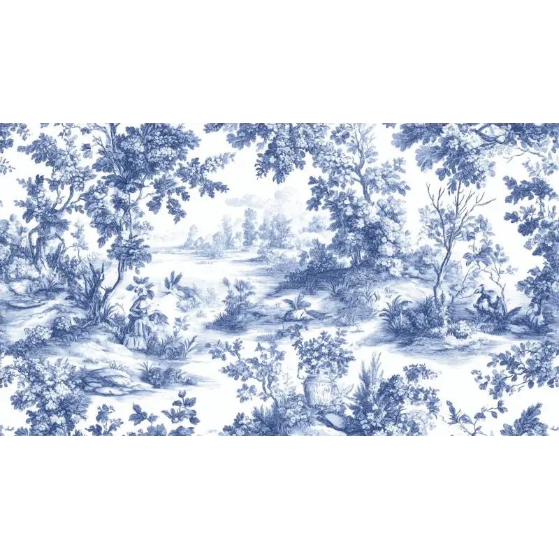 Papel pintado de lienzo panorámico Jouy
