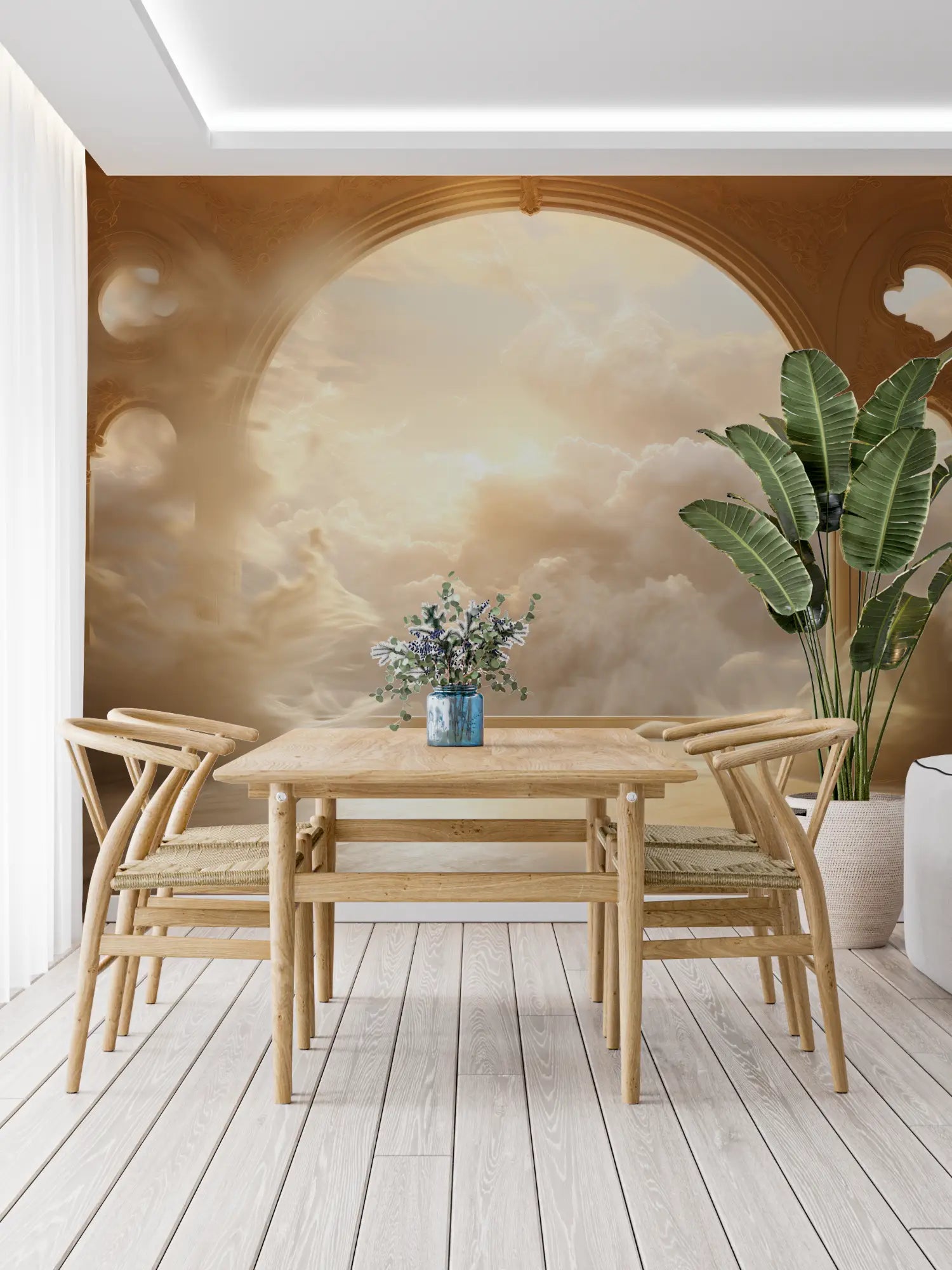 Papel Pintado De Cabecera Trompe L'Oeil - papel pintado