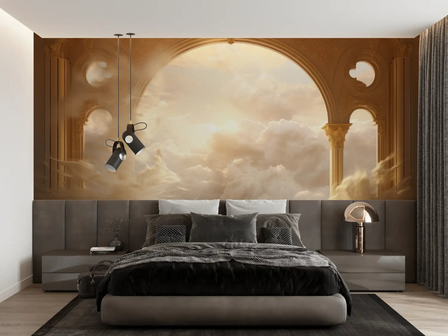 Trompe L'Oeil Cabecero De Papel Pintado - trompe l'oeil