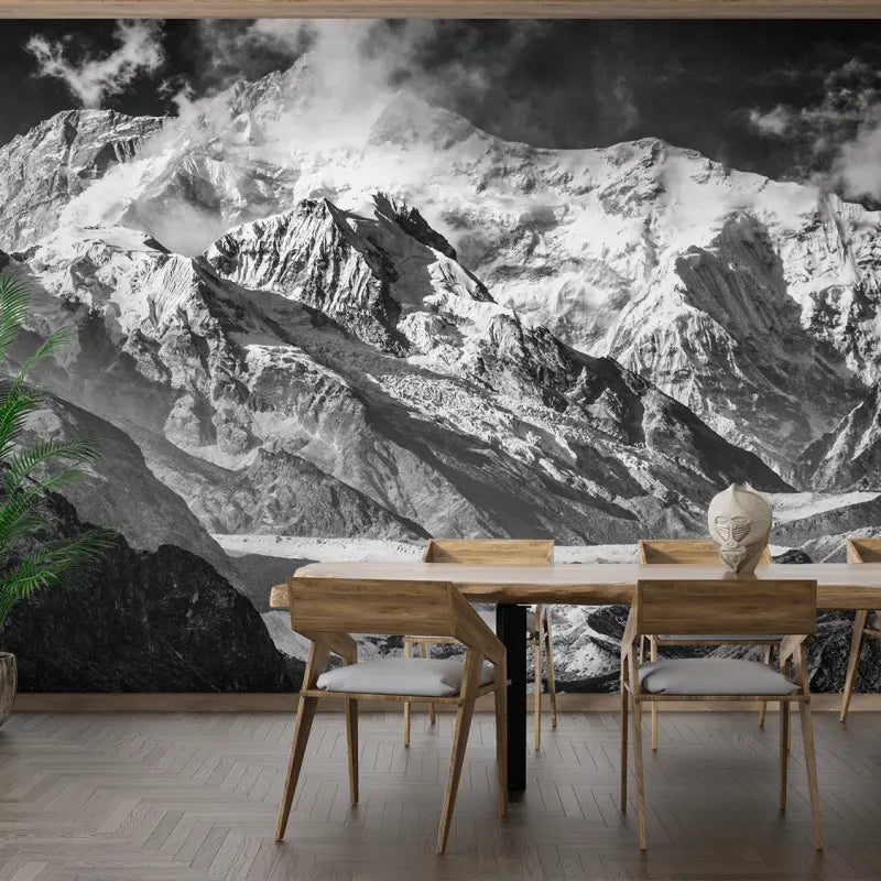 Papier Peint Trompe L’Oeil Montagne