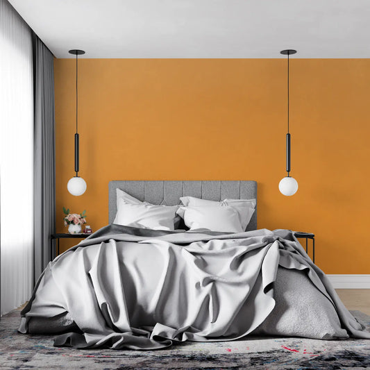 Papel pintado naranja liso - pano tapestry