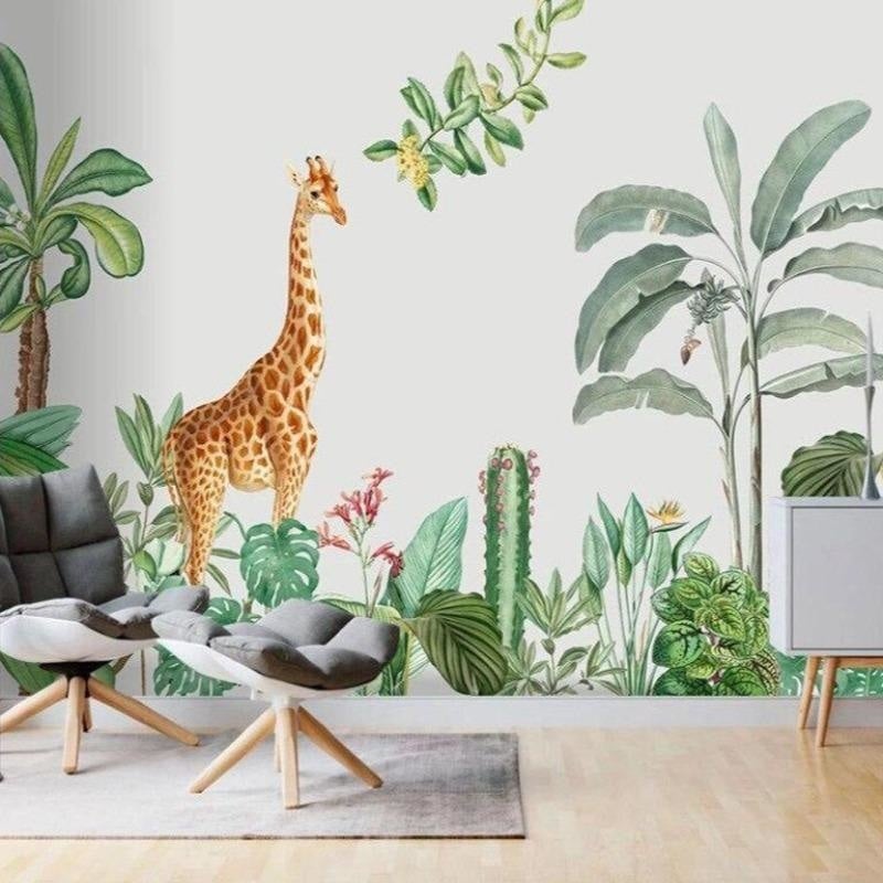Jirafa Tela decorativa