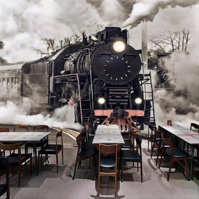 Papier Peint Industriel Train