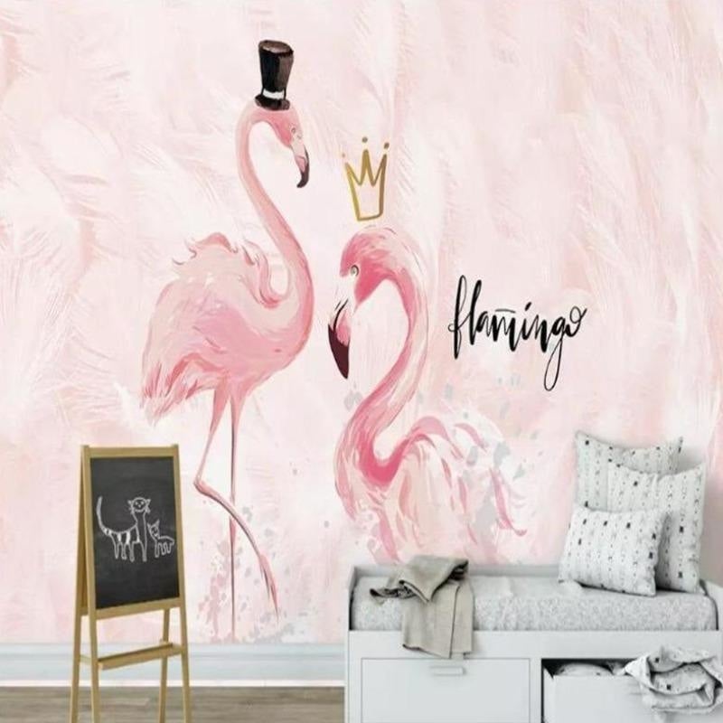 Papier Peint Flamingo