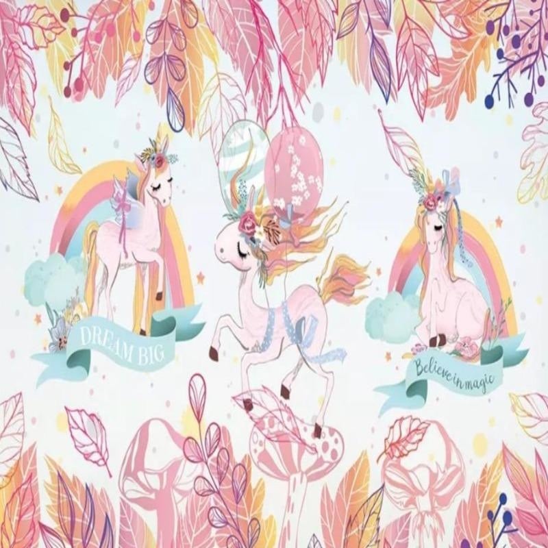 Papel pintado de unicornio para habitación de niñas - Second Image