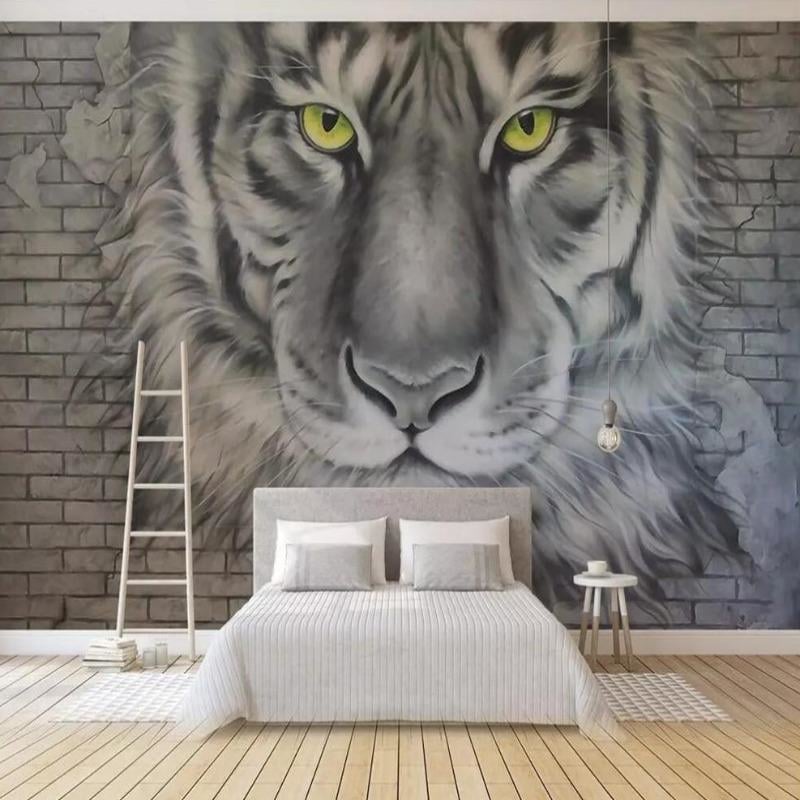 Papel pintado mural tigre - Second Image