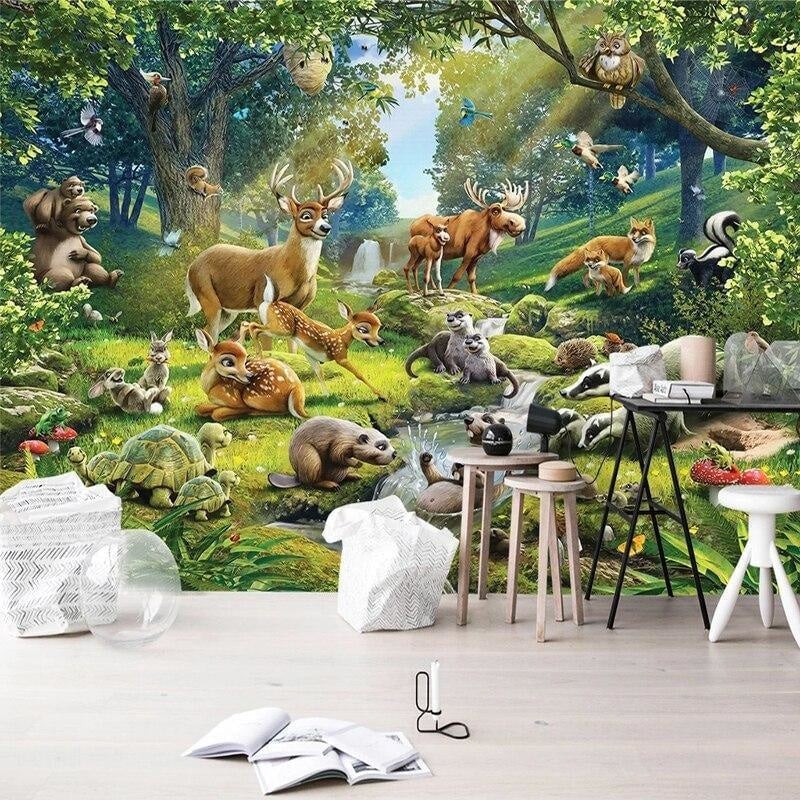 Papier Peint Panoramique Animaux Sauvage